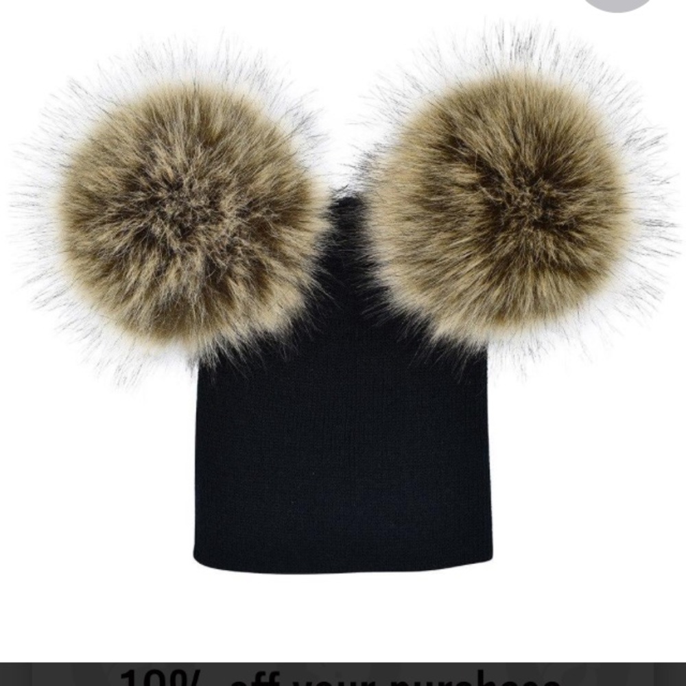 Double Pom Pom Beanie
